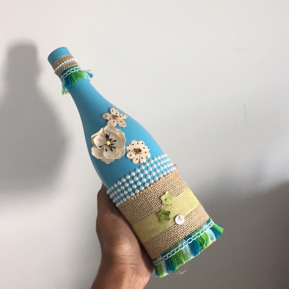 Handmade decorative bottle